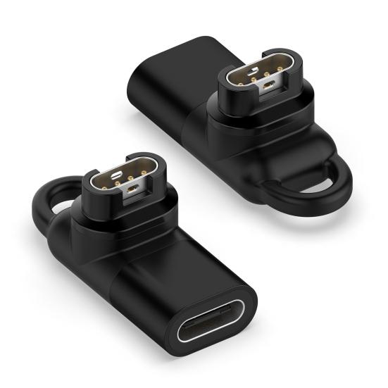 Watch Charger Adapter Portable 90 Degree Bend Mini Female To Male Watch Charging Converter for Garmin Fenix 7 7x 5s 6 6X 6S PRO Instinct