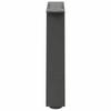 Vidaxl Coffee Table Legs, 2 Pcs, Anthracite, 30X(30-31) Cm, Steel