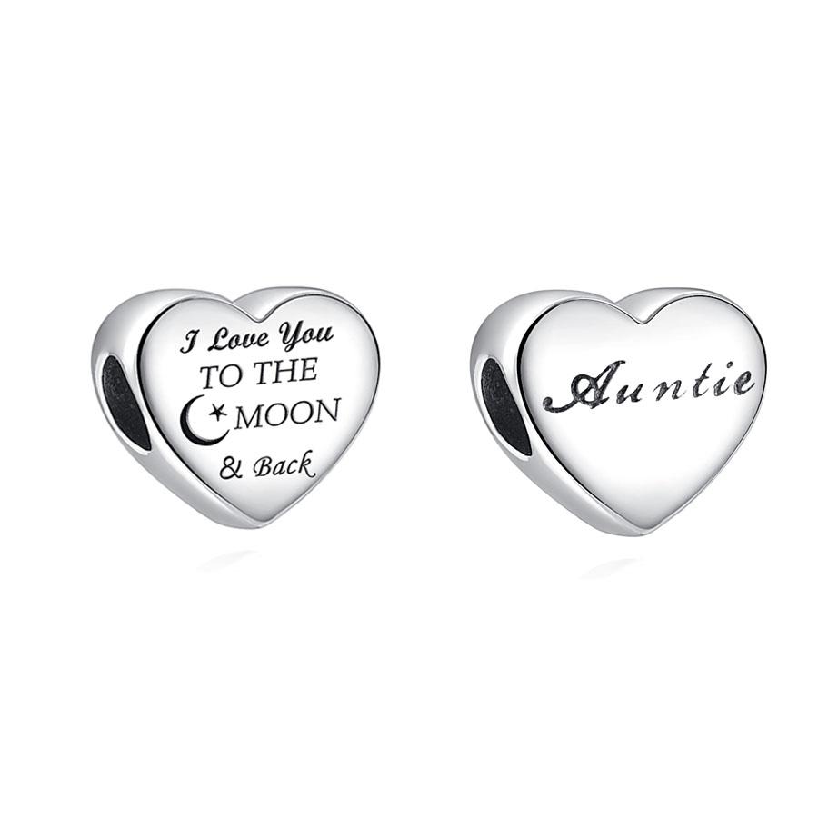 Copper Letter Family Beads Grandma Brother Son Pendant Women Dangle New Charm Fit Original Bracelet For Jewelry Gift