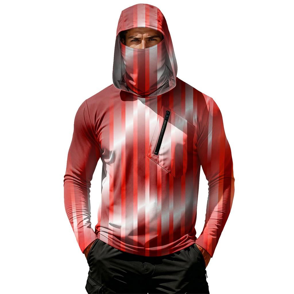 Men's Casual Hooded Long Sleeve Sunscreen Top