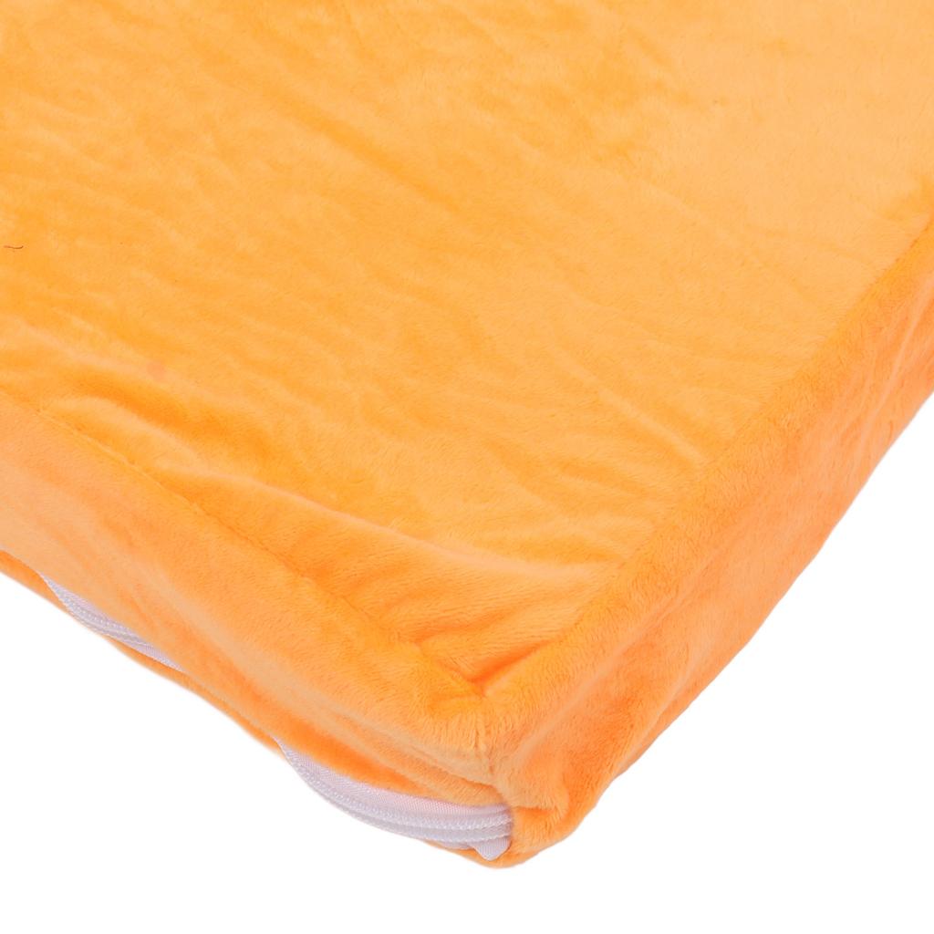 Toddler Armchair Bed Soft Orange Removable Cover Animal Shape Wide Armrests Foldable Children Sofa for Living Room for Playing