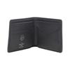 Louis Vuitton Monogram Print Double Fold Coated Canvas Wallet Unisex Wallet Black M64439