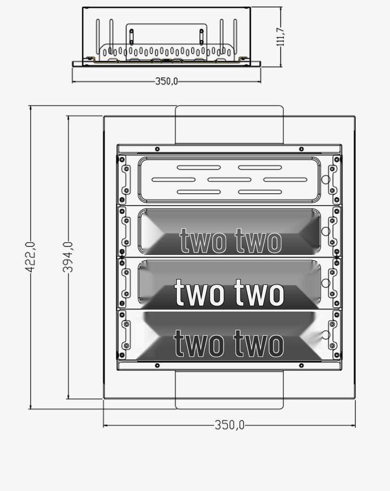 150W Explosion-Proof LED Recessed Workshop Light for Gas Stations
