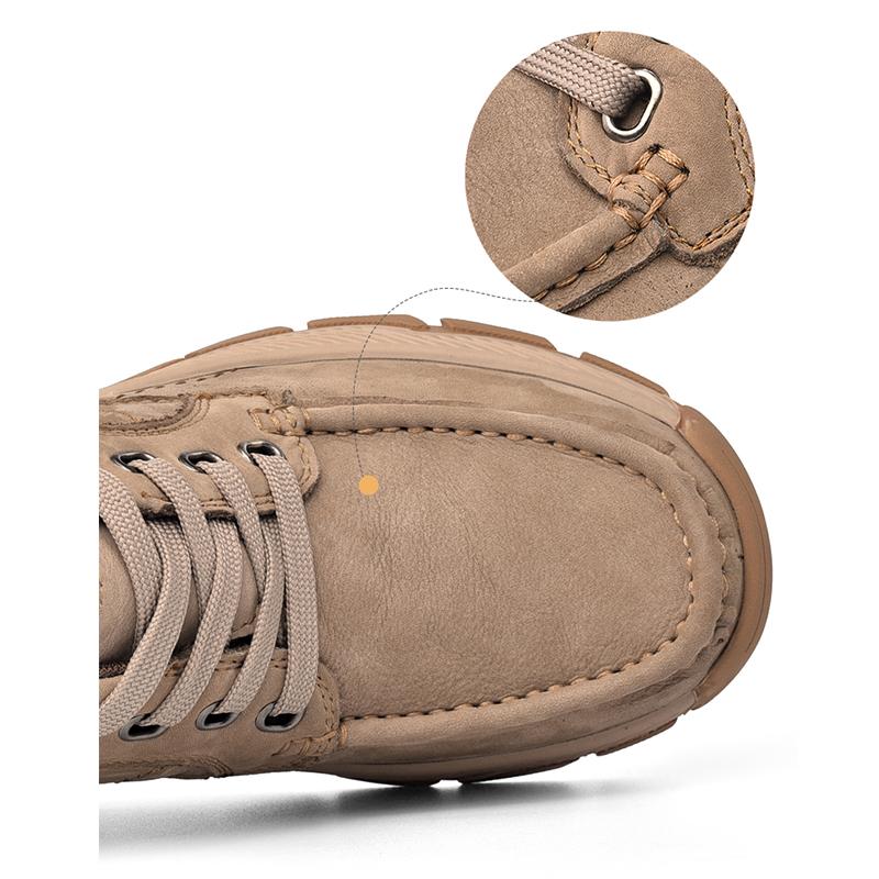 Men's Leather First Layer Cowhide Casual Shoes Business Shoes Outdoor Leisure Hiking Shoes