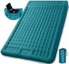 GDREAMT Double Air Mattress, Compact Camping Mattress, 135cm Wide X 12cm Thick, Fits 2 People, Includes Pillow, Comfortable, Thick, Portable, Storage