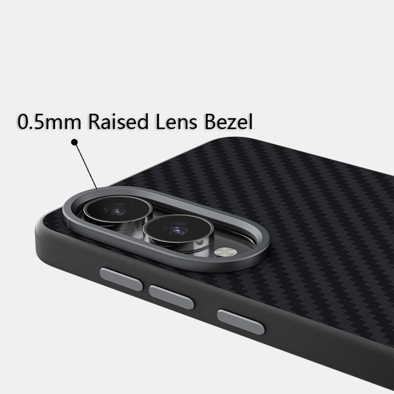 Carbon Fibre Case For Samsung Galaxy S25 Edge Magsafe Slim Rigid Magnetic Ecology Leather Case Cover Metal Lens Drop Test Grip