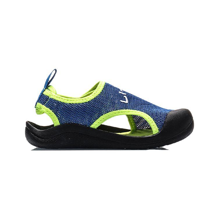 Li Ning Kids Non-Slip Durable Sandals Kids Sandals Blue YKKQ018-11