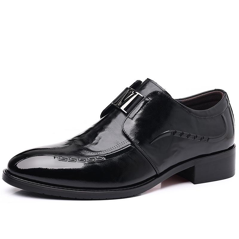 Men s Genuine Cowhide Leather Slip-on Shoes - Breathable, British Style, Formal/Casual 44