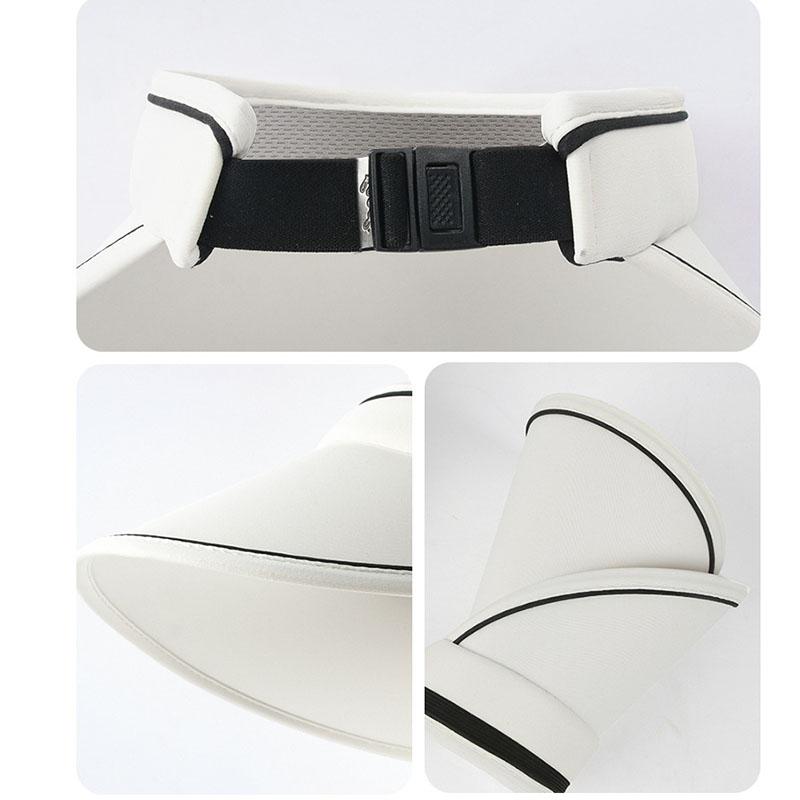 Doppellagige Schirmmütze UV-Schutz Breitkrempiger Sonnenhut Verstellbare Kopfbedeckung Atmungsaktiv zum Radfahren Wandern Outdoor Sommer-Sonnenhut