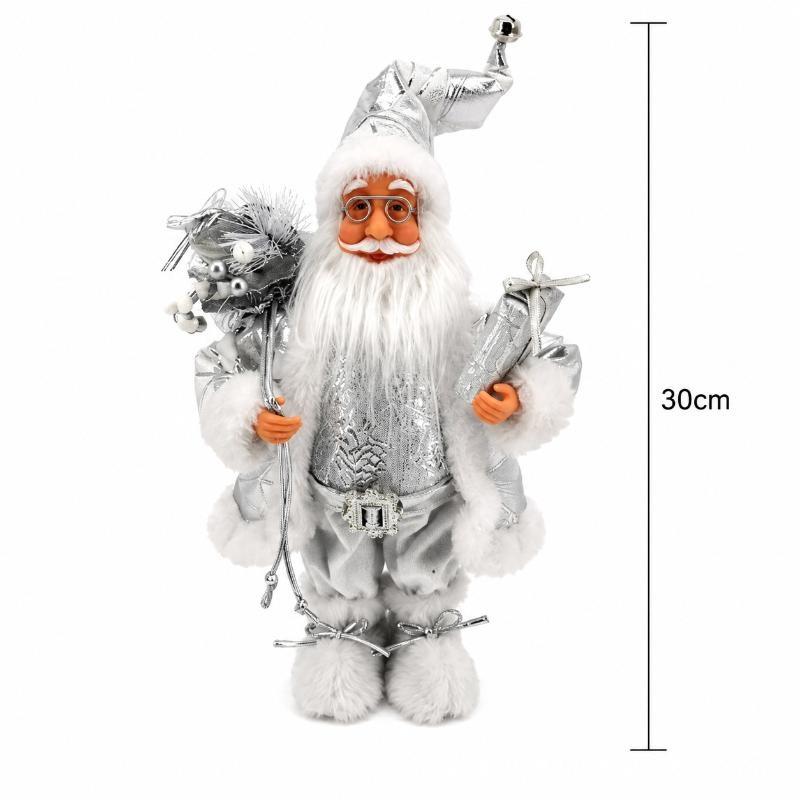 New Santa Claus Standing Figurine Christmas Decoration Window Display Ornament Home Decor Items And Gifts