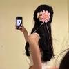 Korean Style Fresh Fabric Flower Hair Clip - Fashionable and Versatile High-End Hair Accessory for Women