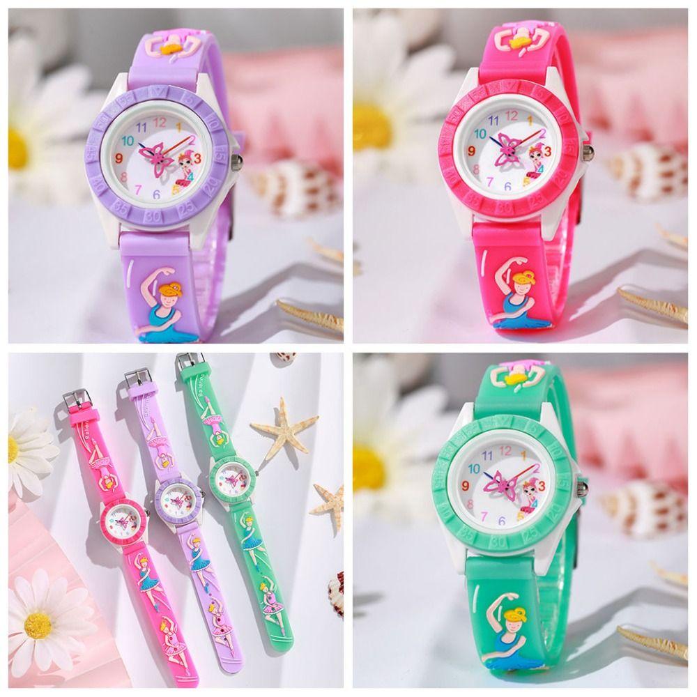 Ballet Girl Design Children's Watch Adjustable Girl's Wristwatch New Quartz Watch  Girls
