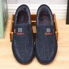 Pantofi din stofă Pantofi bărbătesc din bumbac Decoltat Plus catifea Îngroșat Călduț Vârstnici Pantofi bărbați de iarnă Pantofi de lucru plat cu slip-on