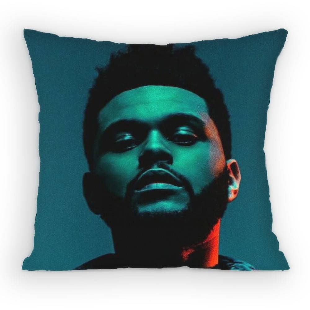 The WWeeknd XO Singer Pillow Case Antidustmite Pillowcase Invisible Zipper Silky Short Plush Sofa Cushion Cover