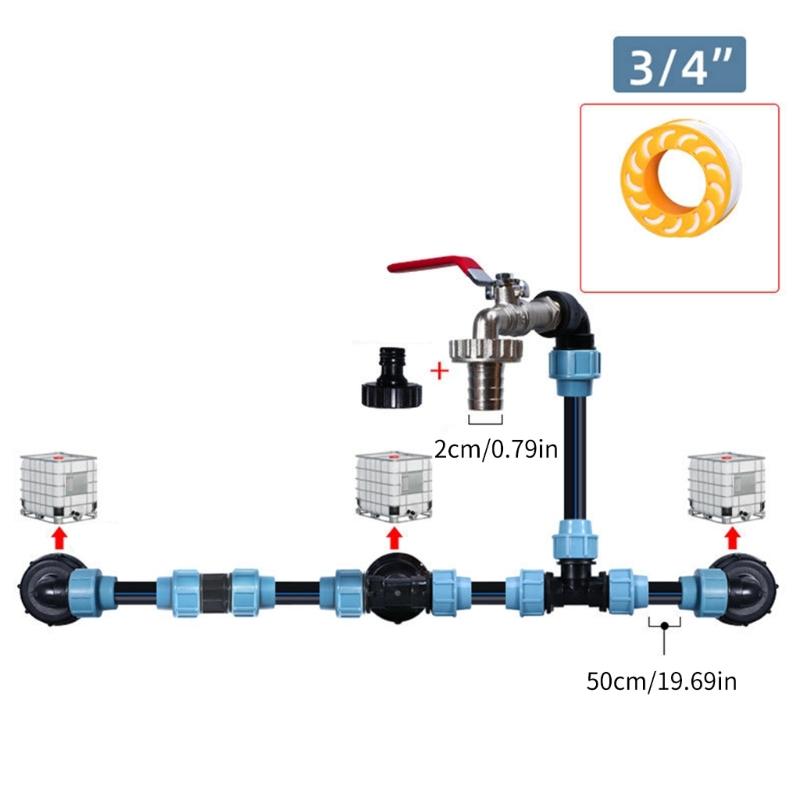 IBC Tank Vertical Stacking Connection set Weatherproof Design Outdoor Use weight  flows Systems for IBC Containers