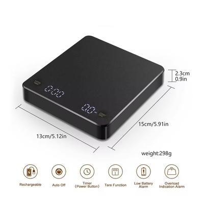Nano Coffee Scale with Timer Espresso Scale Auto Peel Touch Sensor And Silicone Lid for Precise Tasting Home Brewing