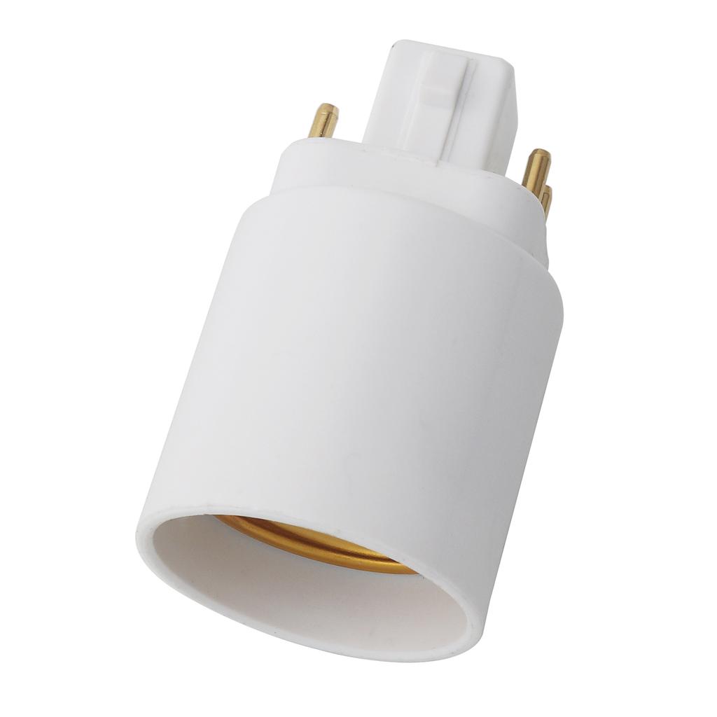 Ceramic G24 to E26 E27 Socket Adapter 2 Pin 4 Pin Gx24 Short Type Heavy Duty Secure Connection Compact Design