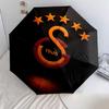 Galatasaray Spor Kulübü Pattern, Automatic Folding Umbrella, Portable and Foldable Design, 8 Ribs, a Christmas or Birthday Gift.