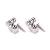 2Pcs Roller String Retainers Mounting Tree Guide for Electric Guitar silver