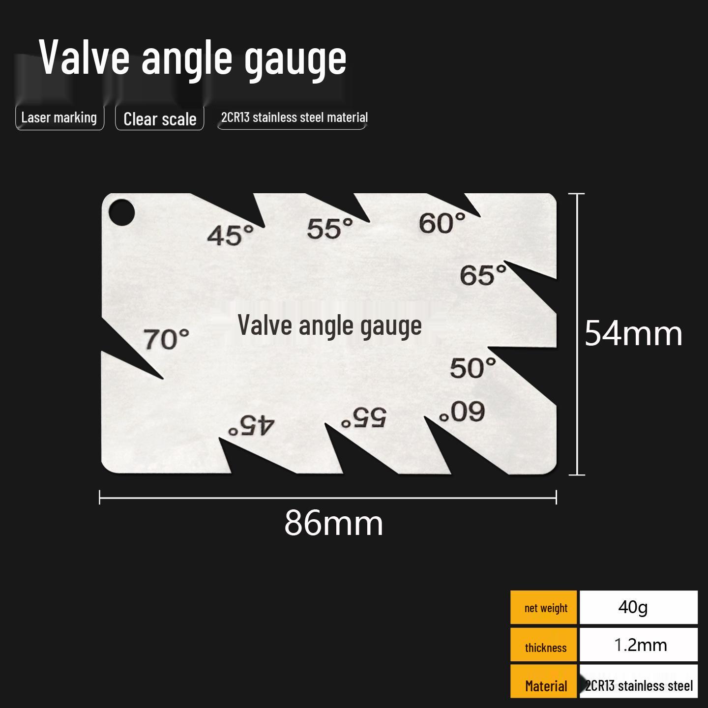Stainless Steel Engine Valve Angle Gauge and Measuring Tool Valve Angle Gauge