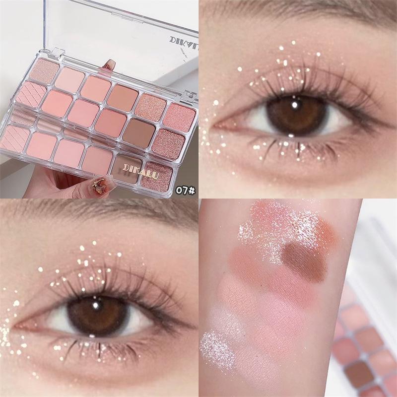 12 Color Eye Shadow Plate Matte Pearl Eyeshadow Girl Beginner Makeup Eyeshadow Tray Eye Makeup Gift