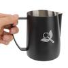 Frothing Cup Prevent Spilling 304 Stainless Steel Milk Frothing Pitcher with Handle for Coffee Making 600ml