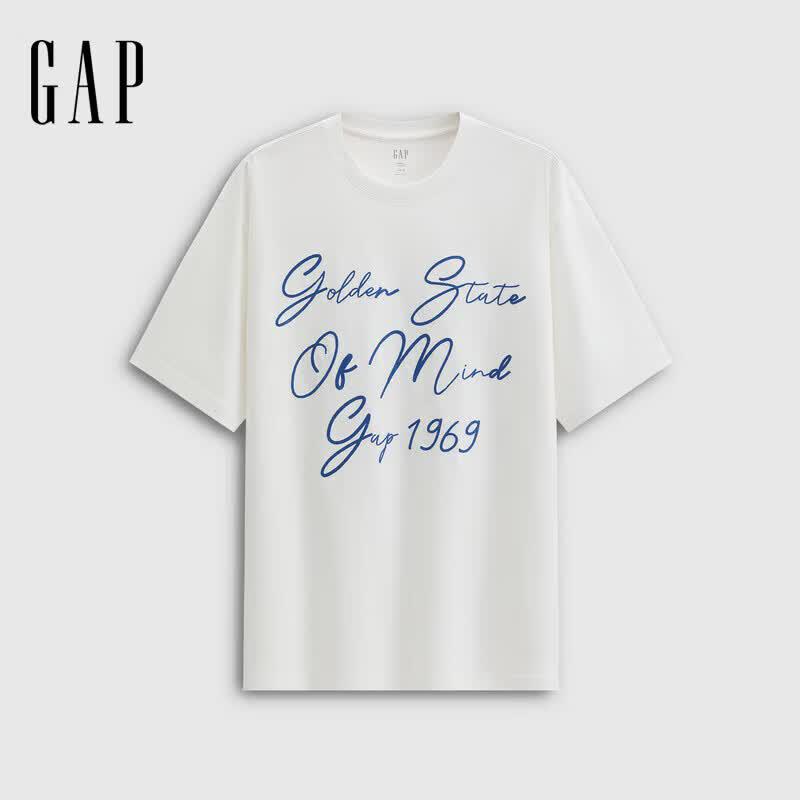 GAP Unisex 2026 Summer Embroidered Logo Cotton T-Shirt