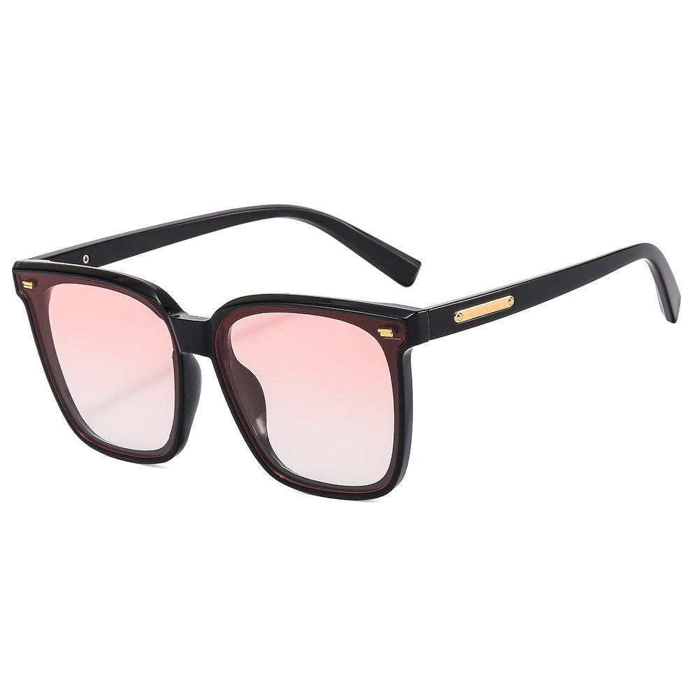 Men'S And Women'S Same Spring And Summer Trend, Thin Fashion, High-End Simple Uv-Proof Large-Frame Glasses, Casual Versatile Sunglasses