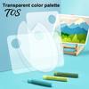 Artist Palette for Painting Acrylic Paint Palette, Clear Tray with Thumb Hole, Non-Stick Oil Professional Watercolor Mixing Acrylic, Oil, Painting,