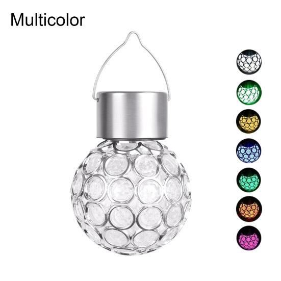 

Световой фонарь висит водонепроницаемый ПВХ полый светодиодный круглый шаровой светильник для сада разноцветный
