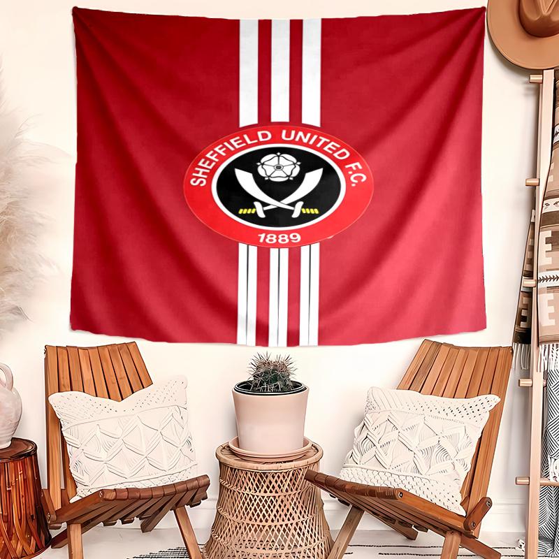 Sheffield United Tapestry Wall Hanging Room Background Cloth Home Decor Beach Mat Yoga Mat Sofa Bed Sheet