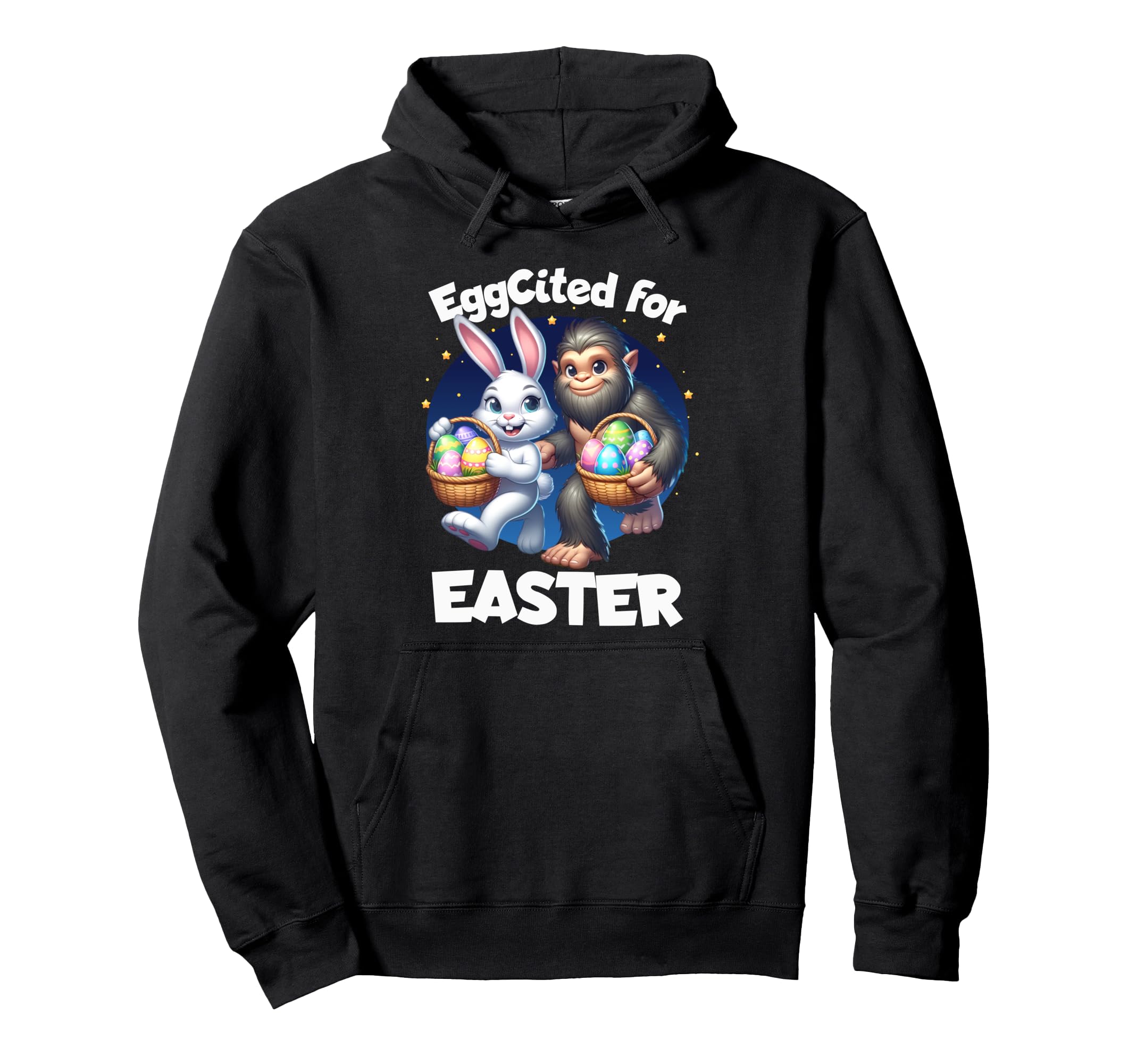 Easter Bunny Bigfoot Sasquatch Egg Hunt Eggsitted Girls Hoodie