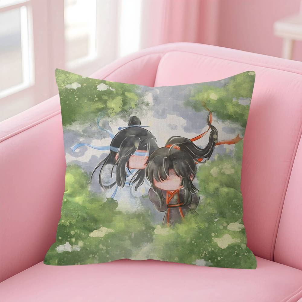 Anime Mo Dao Zu Shi Pillow Cover Sofa Cushion Cover Home Room Decoration Children Gift