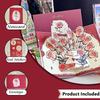 Surprised 3D Greeting Card Pop Up Love with Envelope Blessing Card Rose Valentine's Day Card Wife Girlfriend Gift
