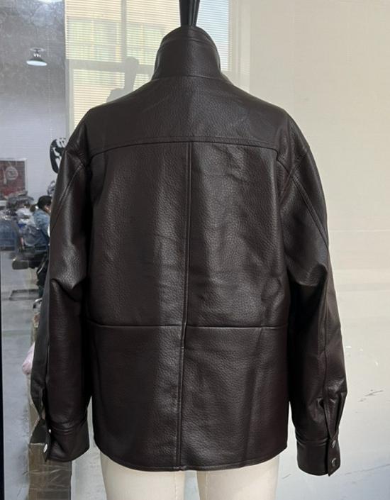 European & American Women's Motorcycle-Style Leather Parka Jacket 2025