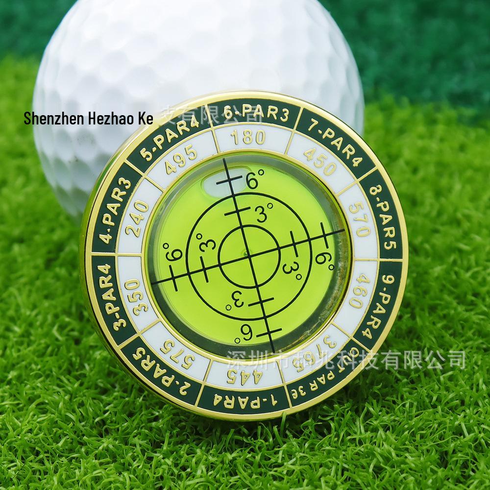 Golf Ball Marker with Level Function and Dual-Sided Slope Reader in Gift Box