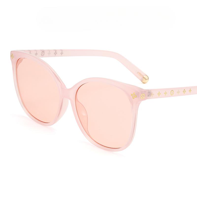 Ochelari de soare cu ramă mare de modă Ochelari de soare simpli cu ramă ochi de pisică Ochelari de soare cu personalitate feminină