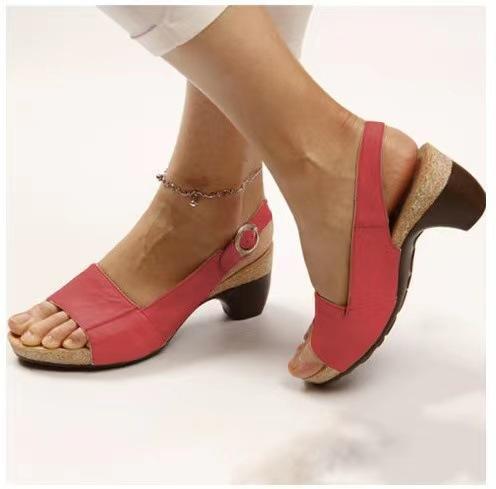 Women Sandals 2022 Women Heels Shoes For Gladiator Sandals Women High Heels Summer Shoes Women Lace Up Toe Chaussures Femme Cozy 35