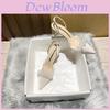 Fish Mouth Sandals For Women With Pu Material And Slim Heel For Spring Summer Fashion