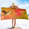 Bird Print Soft Bath Towel Absorbent Hand Towels Large Beach Towel Quick Dry Microfiber Towels for Bathroom Hotel Gym and Spa