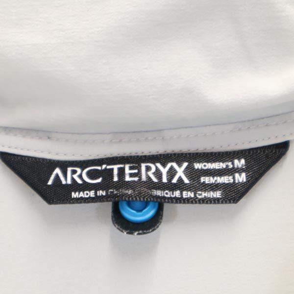 ARC'TERYX Nylon Blend Logo Half Zip Outdoor Jacket M Gray Pullover Hood Women Used