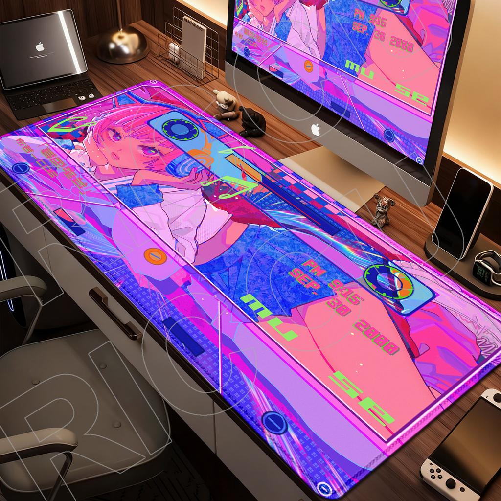 XXL HD-Druck Muse Dash Anime-Mädchen Mauspads Teppich Natürlicher Gummi Gaming 900x400mm Mauspads PC-Zubehör Schutz Schreibtischmatte