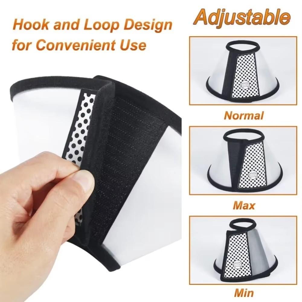 Adjustable Pet Protective Collar Anti-Lick Elizabethan Cone Soft Beauty Cover  Pet Supplies
