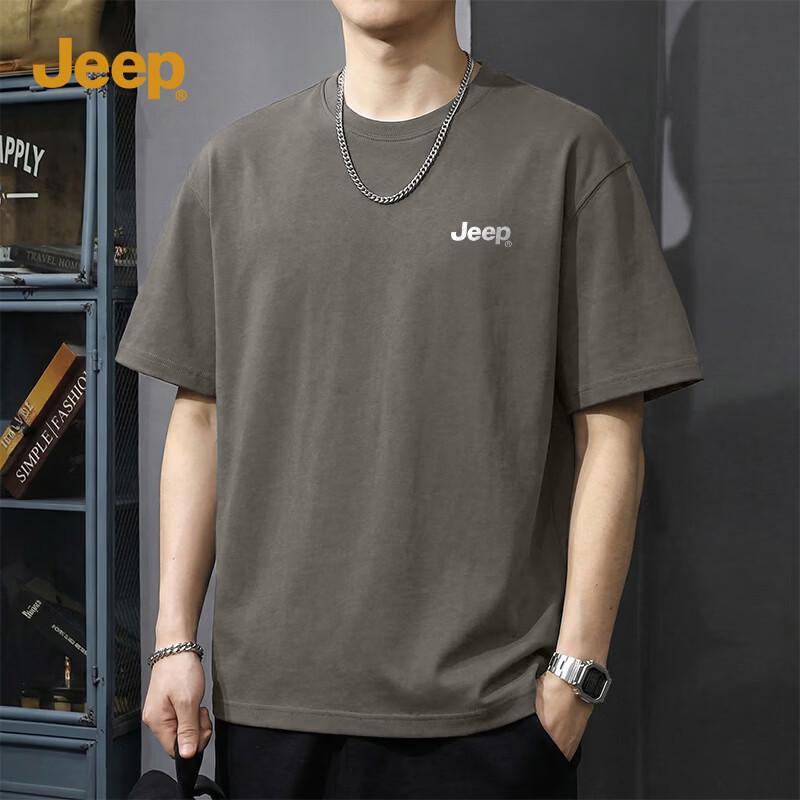 JEEP Men s 220G Pure Cotton Loose Fit T-Shirt M