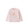 PawinPaw Girls' Pink Cartoon Bear Knitted Sweater
