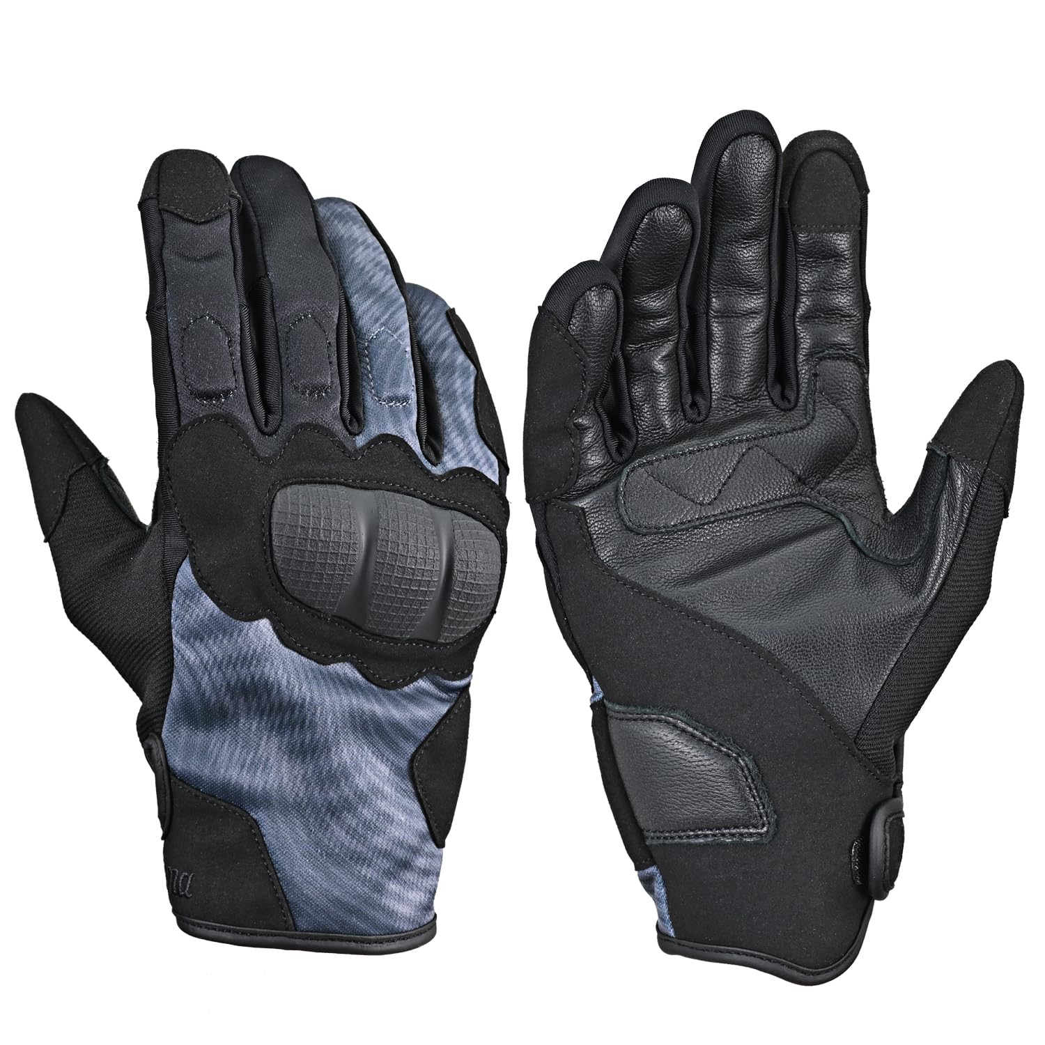 

Daytona Motorcycle Genuine Leather Palm Hard Smartphone Urban Protective Medium 61182 Gloves, Spring/Summer, (Goat Leather), Protector, Compatible, чёрный