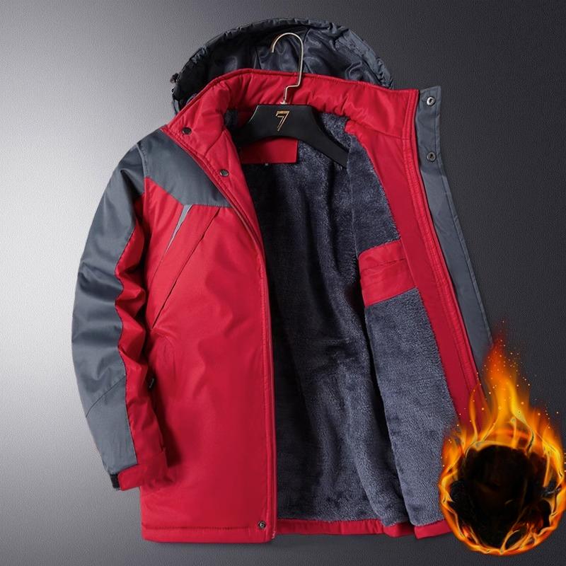 

Зимняя куртка Стеганая куртка Мужская Утолщенная Плюс Бархат Мужская Стеганая куртка Стеганый Комбинезон Куртка Большого Размера Зимняя Мужская 6XL красный