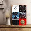 Shinedown Heavy Metal Wall Art Decor Vintage Band Poster with Pre-Drilled Holes, Waterproof Windproof Rustic Tin Sign for Living