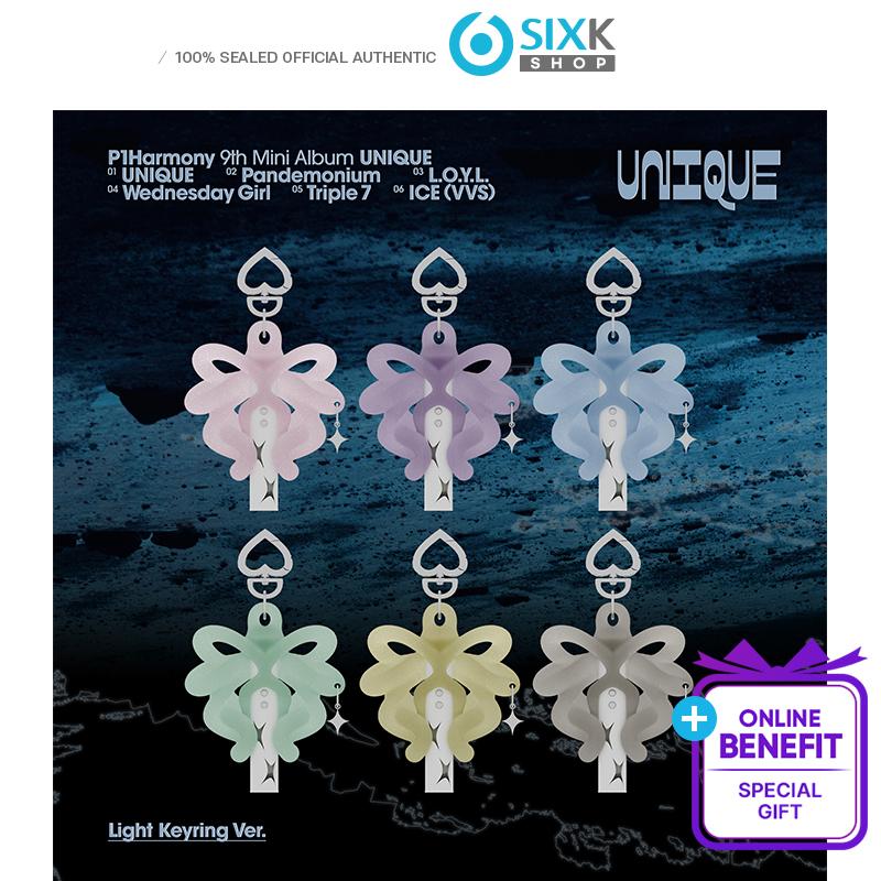 [Pre-order] P1Harmony - Mini 9th Album [UNIQUE] (Light Keyring Ver.) (Limited Edition) (Online Benefit)