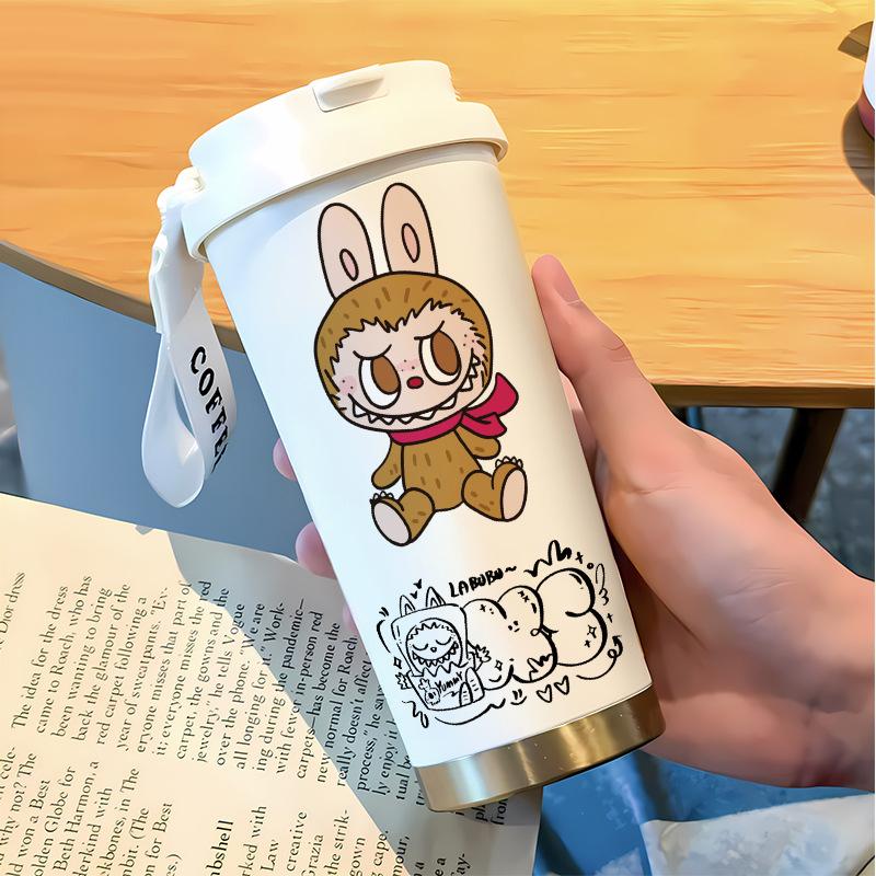 Slámkový hrnek na vodu Velká kapacita 316 Nerezová ocel Vysoká hodnota Termoska na dvojí pití Hrnek na kávu do auta